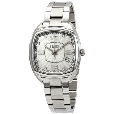 fendi watch style f221034500d1|Fendi Mother Of Pearl Dial Stainless Ladies Watch F221034500.